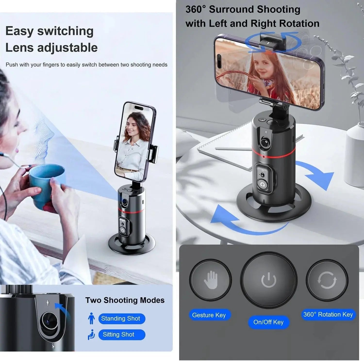 Auto Face Tracking Phone Holder