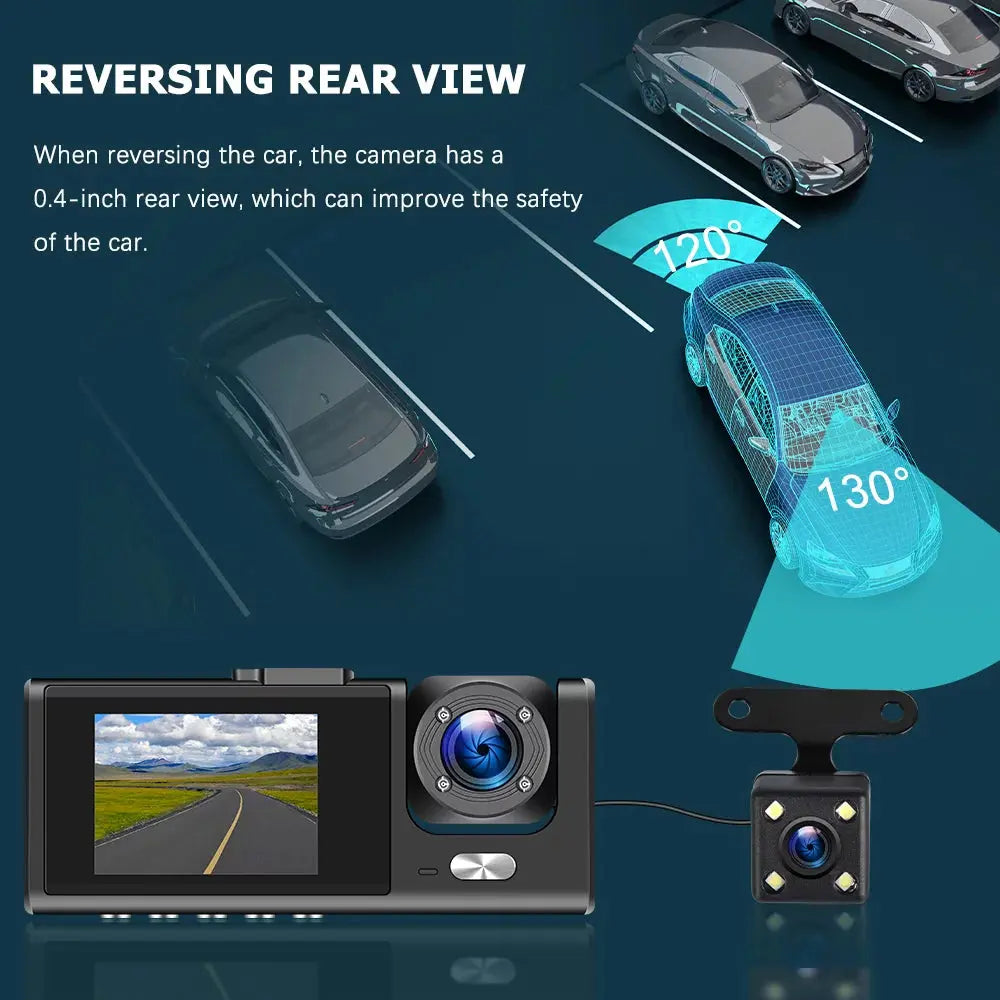 2" Car Dual Camera Dash