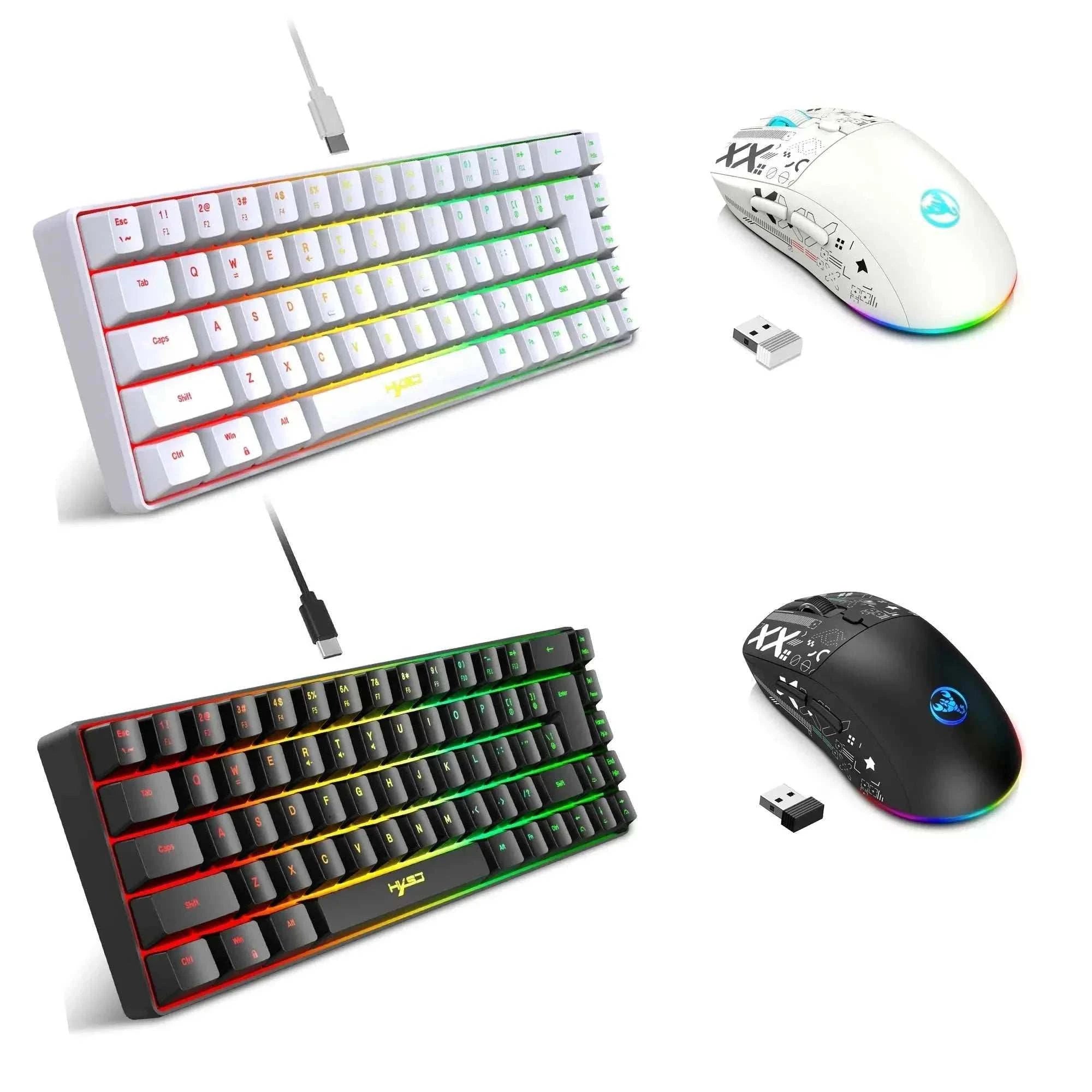 White Gaming Keyboard&Mouse Combo
