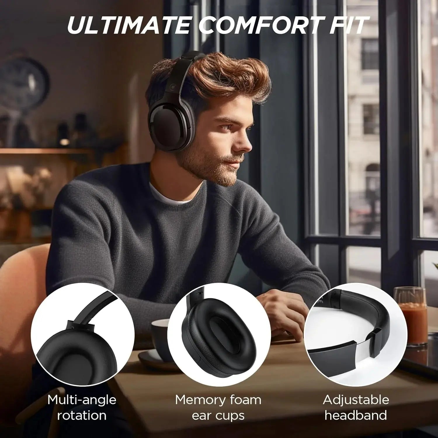 Hybrid ANC Wireless Headphones