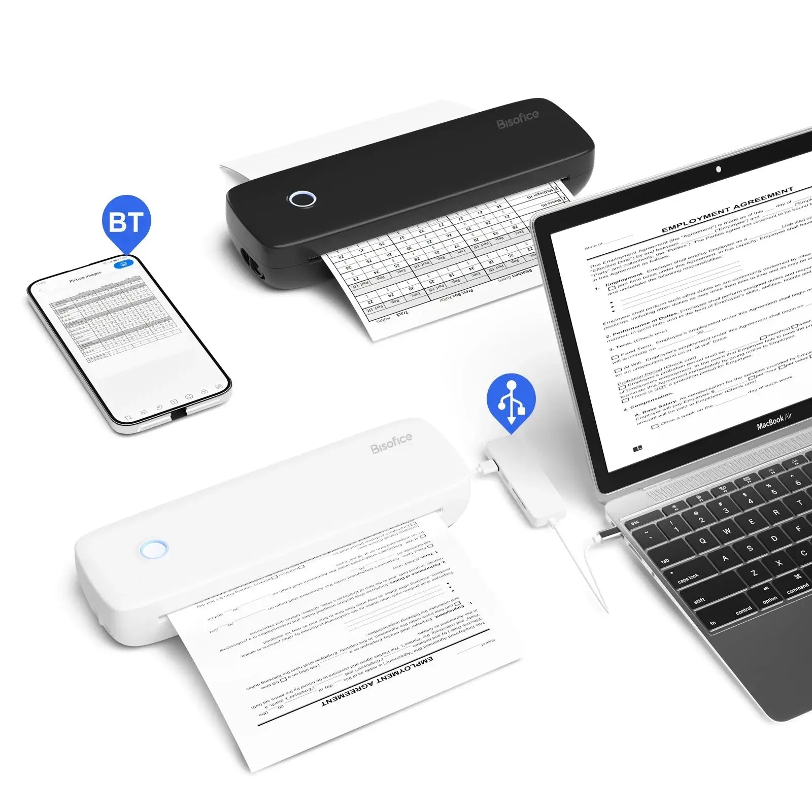 Portable Bluetooth Thermal Printer