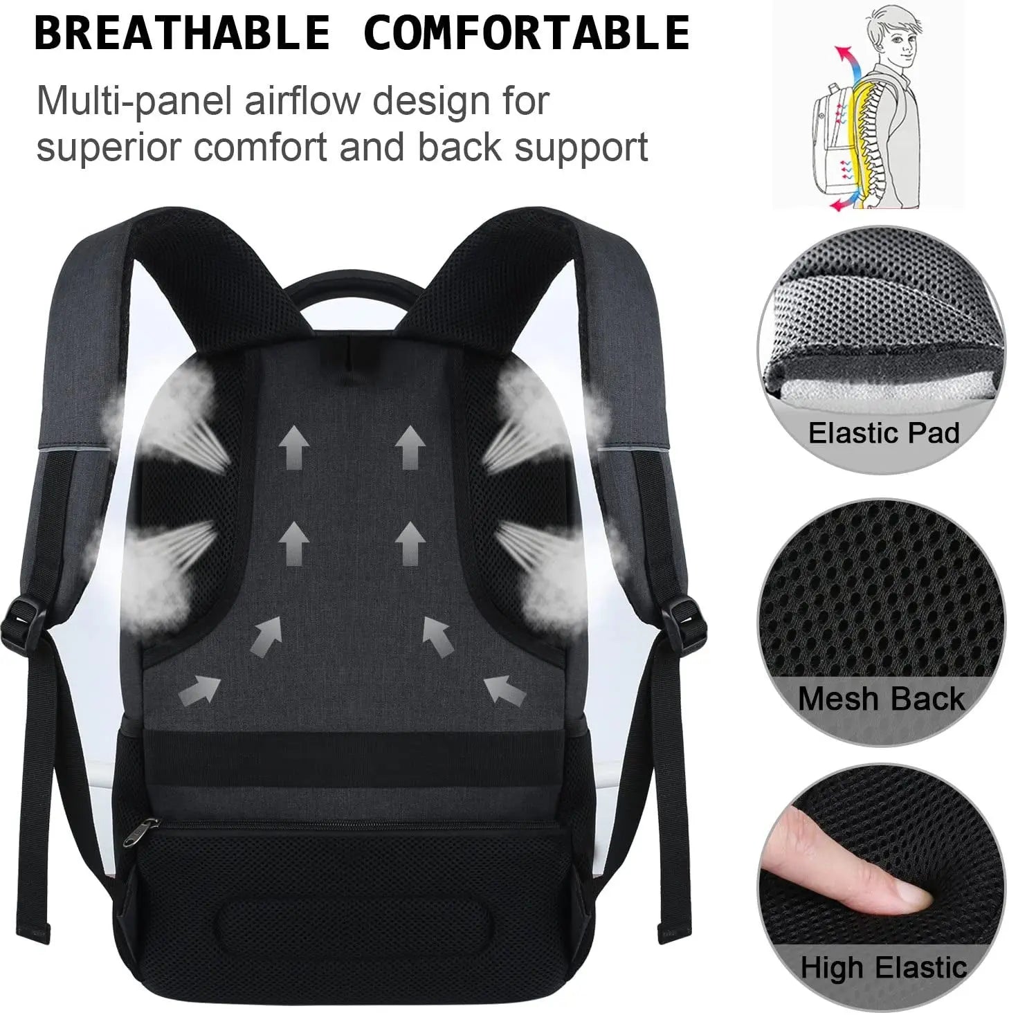 Slim Anti-Theft Laptop Backpack