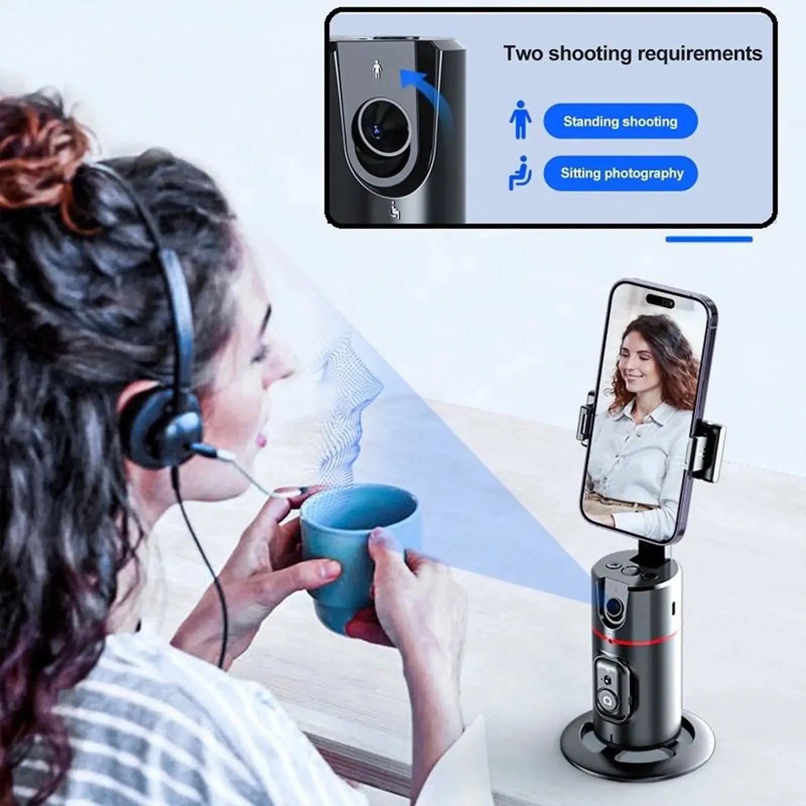 Auto Face Tracking Phone Holder