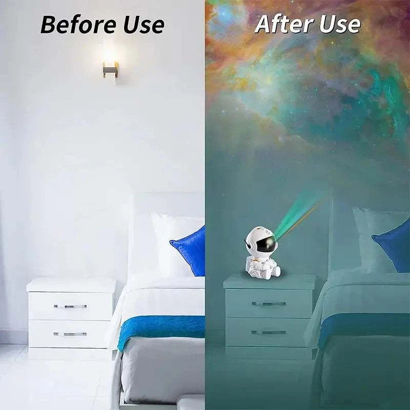 Galaxy Star Projector Astronaut Night Light My Store